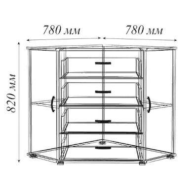 Комод ввр м 12 угловой