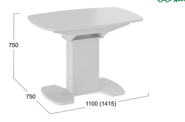 Стол обеденный «Портофино» -105.01.11 (ТриЯ) в Нижнем Новгороде фото №2