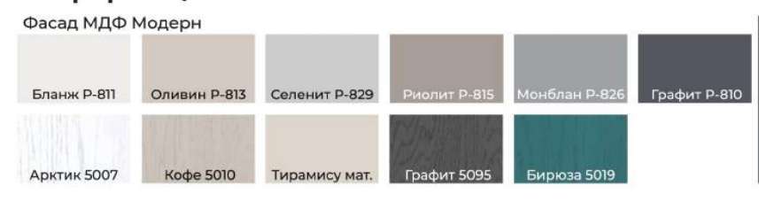 Модульная кухня «Модерн» Набор 4 (2200х2816мм) Диал в Нижнем Новгороде фото №10