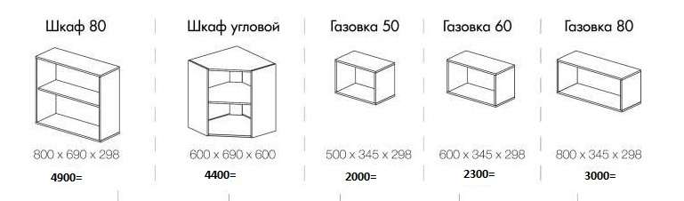 Кухня «Камелия» угловая 1,0мх2,6м (модульная) в Нижнем Новгороде фото №5