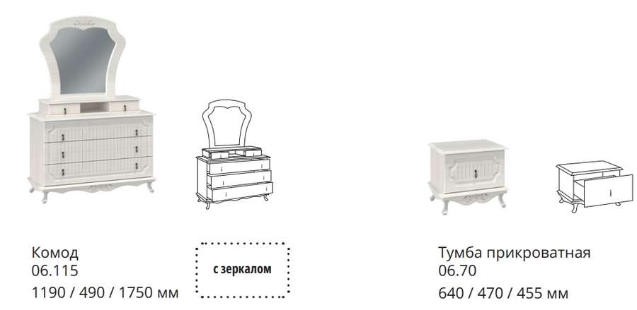 Спальный гарнитур «Кантри» Модульный (Олмеко) в Нижнем Новгороде фото №3